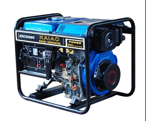 Generador diesel abierto del marco 3kw de los motores refrigerados con el depósito de gasolina 12.5L
