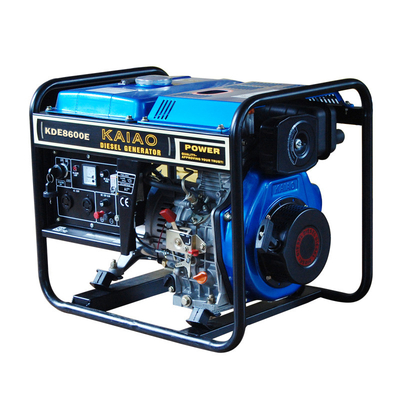 Generadores diesel de arranque eléctrico de cilindro único con marco abierto Modelo personalizado NO.KDE8600E