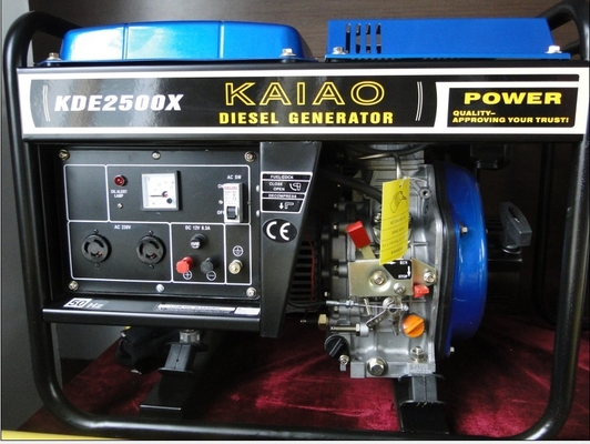 Fase diesel de los generadores 3 del marco abierto de la aduana 3.75kva con el arrancador del retroceso