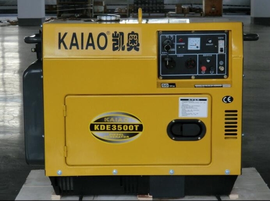 Generador diesel silencioso la monofásico 3kva, generador diesel reservado portátil