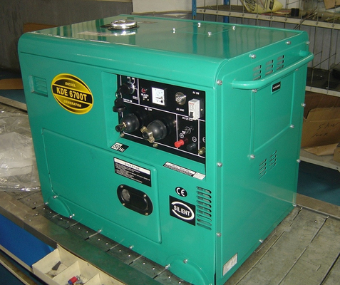 pequeños generadores diesel insonoros 5KW para la copia de seguridad casera, generador de poder diesel portátil