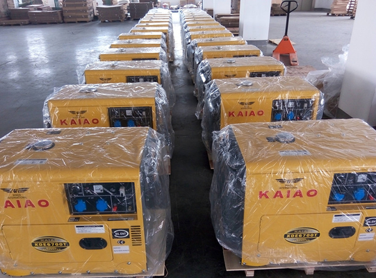 Generadores diesel silenciosos 2KW - 10KW CA KDE6500T del comienzo de la llave la monofásico pequeños