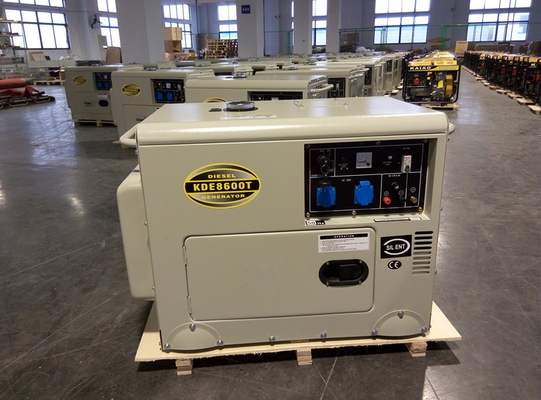1 fase generador diesel de 6000 vatios, generadores de reserva diesel para el hogar