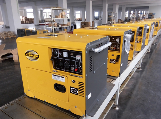 generadores diesel del voltaje del doble la monofásico de la CA 6000W pequeños 12 meses de garantía
