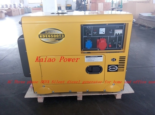 5KVA pequeños generadores espera diesel residenciales, generador diesel de poco ruido