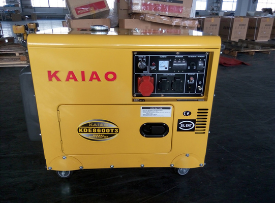 Aduana 7KVA 3 pequeños generadores diesel de la fase, pequeño generador diesel reservado