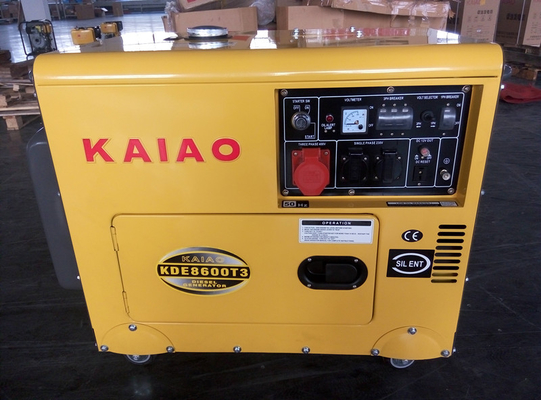 Aduana 7KVA 3 pequeños generadores diesel de la fase, pequeño generador diesel reservado
