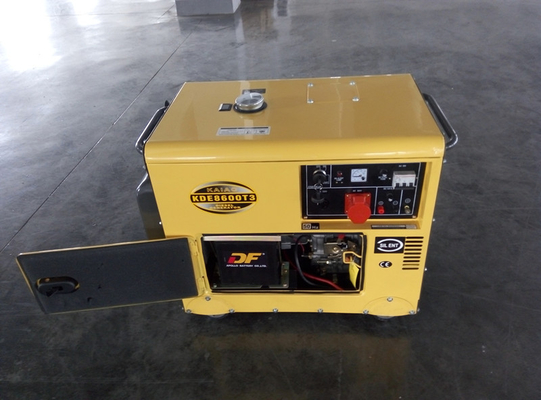 Generadores diesel insonoros KDE8600T3 trifásico refrescado aire del comienzo dominante pequeños