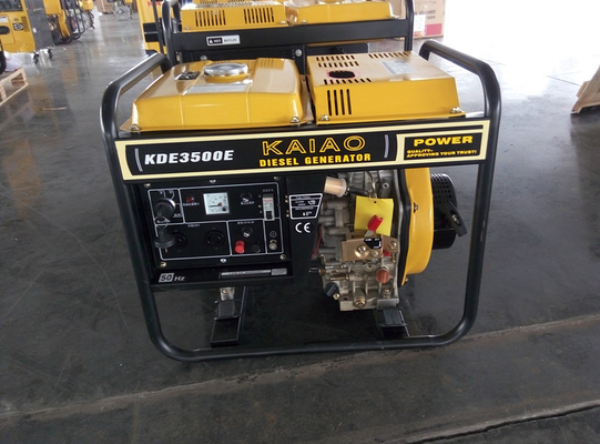 Generador diesel del comienzo eléctrico miniatura 3000 vatios con la batería cuatro ruedas/17Ah