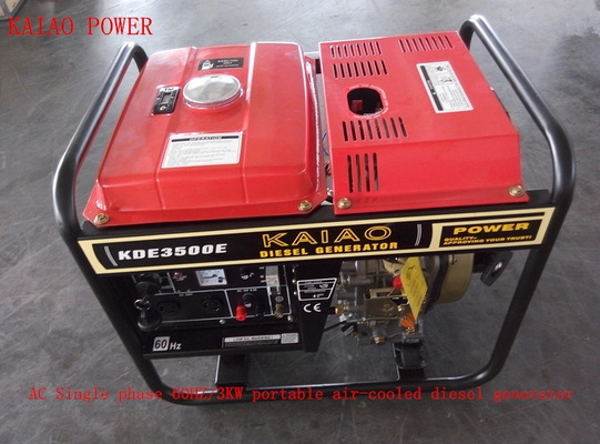 pequeño diesel del generador del soldador de 220V 230V 3000W con el tablero del panel ordinario