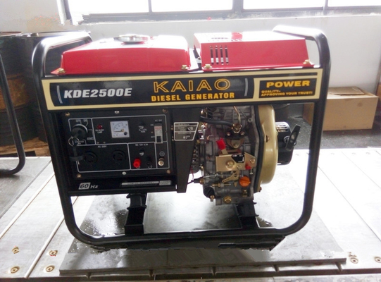 Pequeña 2000 eficacia del combustible portátil del generador diesel del vatio 3000 RPM 50HZ 60HZ