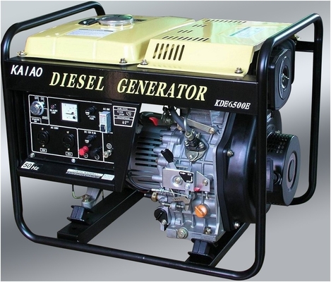 Generadores diesel la monofásico de la CA 5KW pequeños, generador diesel compacto