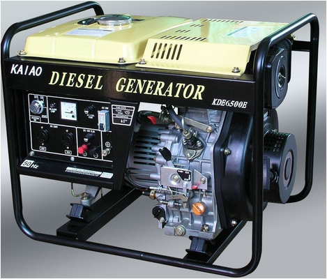 Generadores diesel la monofásico de la CA 5KW pequeños, generador diesel compacto