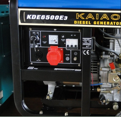 5KVA sistema de 3 generadores diesel portátil de la fase pequeño 760 x 515 x 710 milímetros KDE6500E3