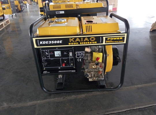 sistema diesel del comienzo de la mano de los generadores del marco abierto la monofásico de la CA 3KW para industrial