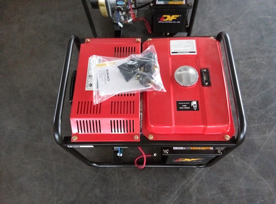 generadores de poder silenciosos portátiles rojos 2KW con el sistema eléctrico del comienzo y del comienzo de la mano