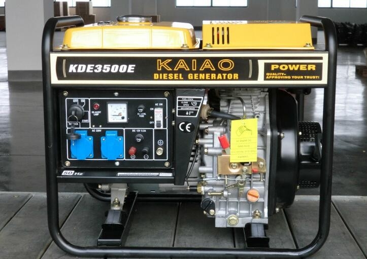 Generadores diesel comerciales de 3000 watts con marco abierto, generadores diesel de fase única enfriados por aire