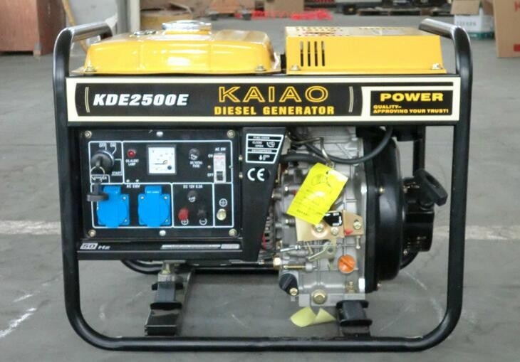 generador portátil del comienzo eléctrico 2KW, tipo abierto modelo diesel NO.KDE2500E del generador