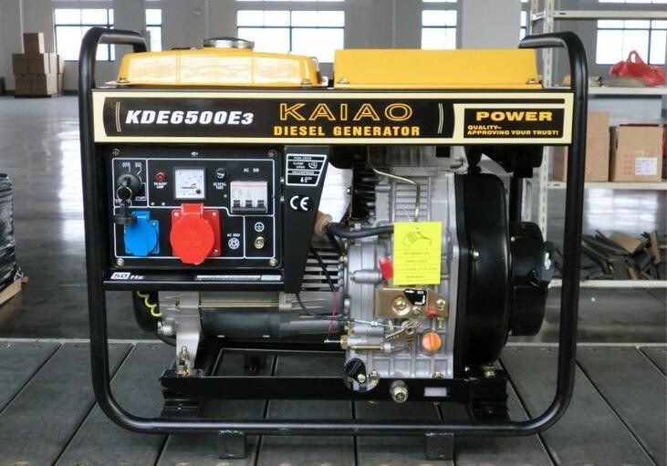 generadores diesel del marco abierto 5.5kva, generador diesel portátil de 3 fases