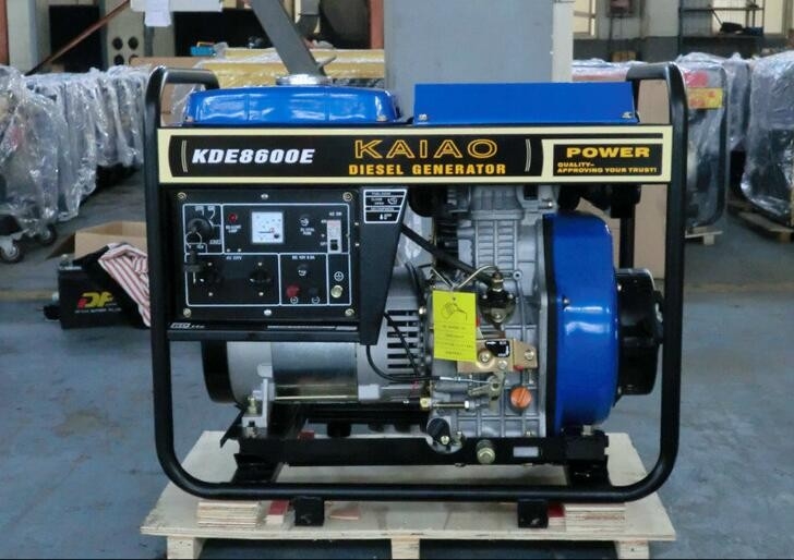 arrancador diesel del retroceso de los generadores del marco abierto de 60hz 6kva 3600rpm para la fábrica/la construcción