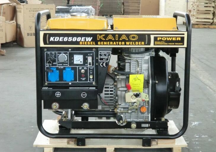 soldador diesel del generador de 2.2kva 3600rmp, soldadora del motor-generador KDE6500EW