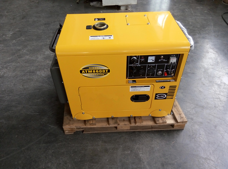 generadores diesel del voltaje del doble la monofásico de la CA 6000W pequeños 12 meses de garantía