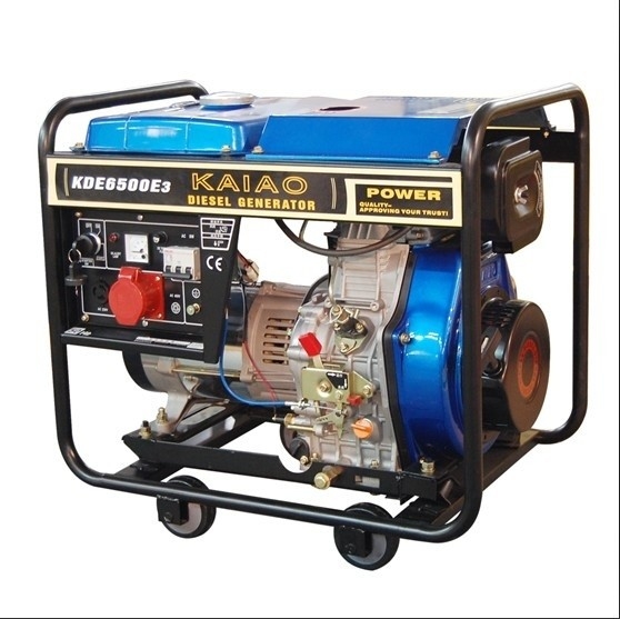 5KVA sistema de 3 generadores diesel portátil de la fase pequeño 760 x 515 x 710 milímetros KDE6500E3
