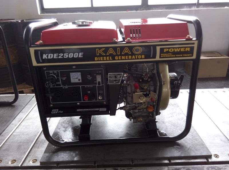 generadores de poder silenciosos portátiles rojos 2KW con el sistema eléctrico del comienzo y del comienzo de la mano