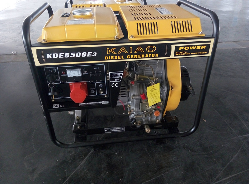 pequeño alambre de cobre diesel de los generadores el 100% del marco abierto 5KVA para el uso en el hogar