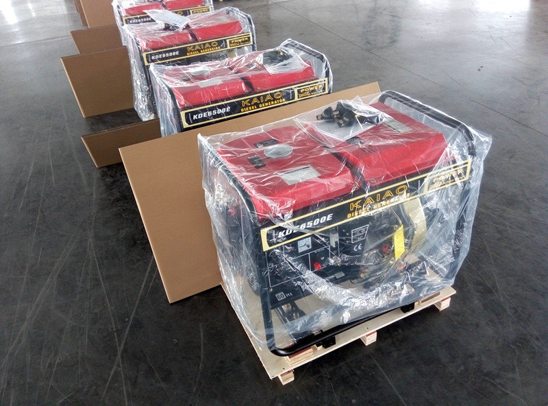 Generador compacto de diesel, generador de arranque eléctrico de 5 kW con refrigeración por aire profesional