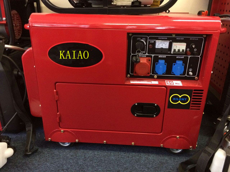 Generadores diesel trifásicos industriales de la CA 8KVA pequeños con el sistema de enfriamiento del intercambio de calor